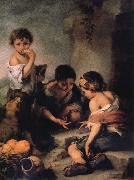 Bartolome Esteban Murillo Young Boys Playing Dice oil painting picture wholesale